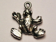 Spotted Frog Genuine American Pewter Charm