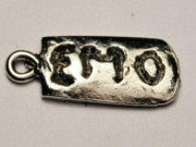 Emo Genuine American Pewter Charm